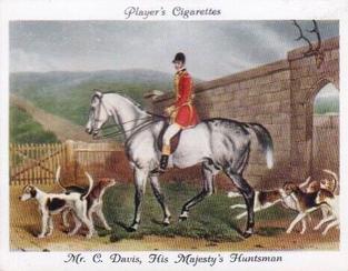 1938 Player's Old Hunting Prints #7 Mr C. Davis, his Majesty's Huntsman, on the 'Hermit' Front