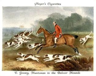 1938 Player's Old Hunting Prints #8 T. Goosey, Huntsman to the Belvoir Hounds Front