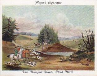 1938 Player's Old Hunting Prints #12 The Beaufort Hunt: Hold Hard Front