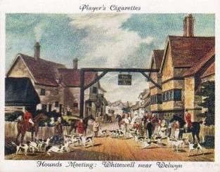 1938 Player's Old Hunting Prints #24 Hounds Meeting (Whitewell, near Welwyn) Front