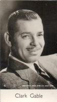 1940 C & T Bridgewater Film Stars (8th Series) #5 Clark Gable Front