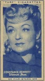 1947 Turf Film Stars #4 Constance Bennett Front