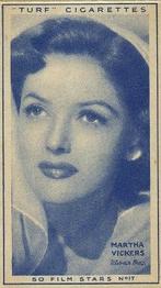 1947 Turf Film Stars #17 Martha Vickers Front