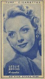 1947 Turf Film Stars #26 Leslie Brooks Front