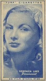 1947 Turf Film Stars #39 Veronica Lake Front