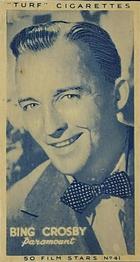 1947 Turf Film Stars #41 Bing Crosby Front