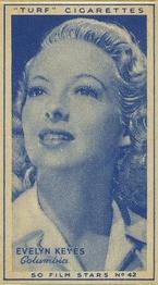 1947 Turf Film Stars #42 Evelyn Keyes Front