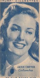 1947 Turf Film Stars #49 Janis Carter Front