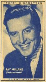 1947 Turf Film Stars #50 Ray Milland Front