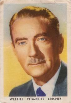 1955 Cereal Foods Popular Film Stars (Australian) #16 Clifton Webb Front
