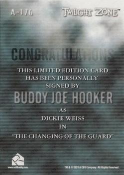 2020 Rittenhouse Twilight Zone Archives - Autographs #A176 Buddy Joe Hooker Back