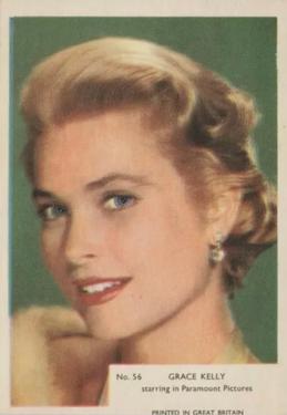 1958 Kane Products Film Stars #56 Grace Kelly Front