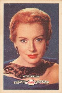 1958 Atlantic Petroleum Picture Pageant Film Stars #1 Deborah Kerr Front