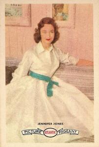 1958 Atlantic Petroleum Picture Pageant Film Stars #26 Jennifer Jones Front