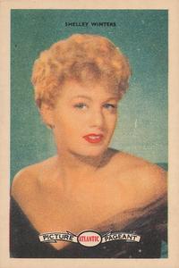 1958 Atlantic Petroleum Picture Pageant Film Stars #30 Shelley Winters Front