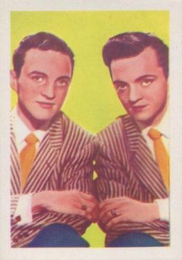 1959 Kane Products Disc Stars #40 The Kalin Twins Front
