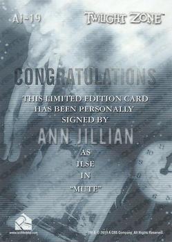 2020 Rittenhouse Twilight Zone Archives - Autographs Inscriptions #AI-19 Ann Jillian Back