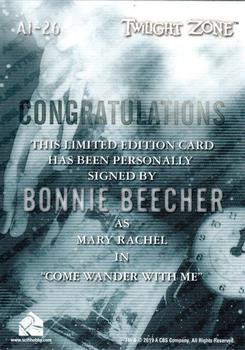 2020 Rittenhouse Twilight Zone Archives - Autographs Inscriptions #AI-26 Bonnie Beecher Back