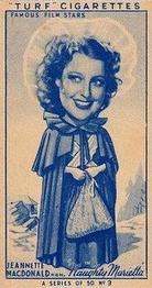 1949 Turf Famous Film Stars #3 Jeanette MacDonald Front