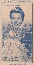 1949 Turf Famous Film Stars #15 Katharine Hepburn Front