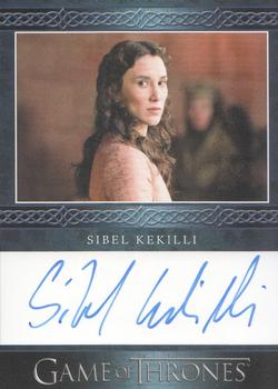 2020 Rittenhouse Game of Thrones The Complete Series - Autographs Blue #NNO Sibel Kekilli Front