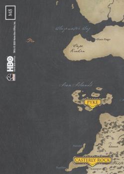 2020 Rittenhouse Game of Thrones The Complete Series - Maps of the Realm #M8 Dragonstone Back
