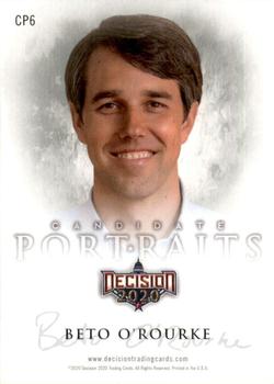 2020 Decision 2020 - Candidate Portraits #CP6 Beto O'Rourke Back