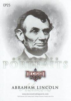 2020 Decision 2020 - Candidate Portraits #CP25 Abraham Lincoln Back