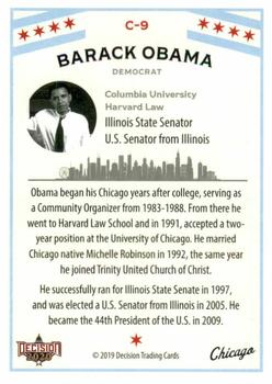 2020 Decision 2020 - Chicago Politics #C9 Barack Obama Back