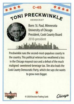 2020 Decision 2020 - Chicago Politics #C45 Toni Preckwinkle Back