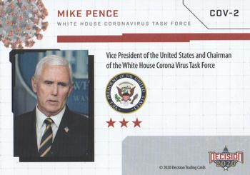 2020 Decision 2020 - COVID-19 White House Task Force #COV-2 Mike Pence Back