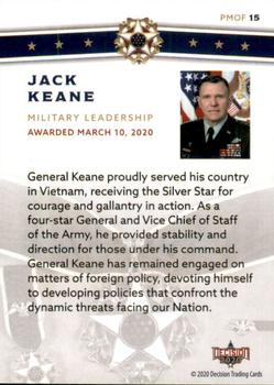 2020 Decision 2020 - Presidential Medal of Freedom #PMOF-15 Jack Keane Back