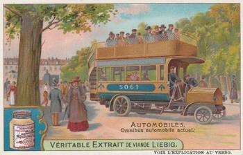 1907 Liebig Automobiles (French Text) (F880, S881) #NNO Omnibus automobile actuel Front