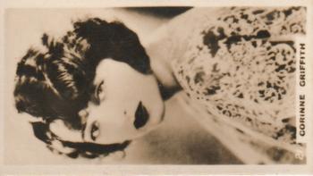 1925 Lambert & Butler Popular Film Stars #21 Corinne Griffith Front