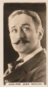 1925 Lambert & Butler Popular Film Stars #41 Adolphe Menjou Front