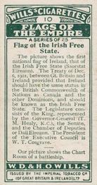 1926 Wills's Flags of the Empire (First Series) #10 Irish Free State Back