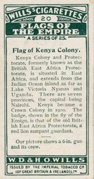 1926 Wills's Flags of the Empire (First Series) #20 Kenya Back