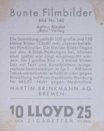 1936 Bunte Filmbilder #140 Sybille Schmitz Back