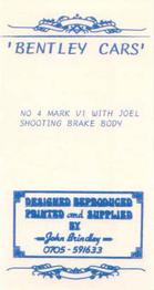 1993 Brindley Bentley Cars #4 Mark V1 With Joel Shooting Brake Body Back