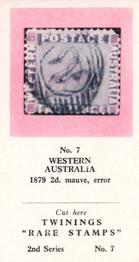1960 Twinings Tea Rare Stamps (2nd Series) #7 1879 2d. mauve, error,                       Western Australia Front