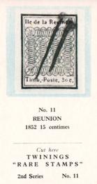 1960 Twinings Tea Rare Stamps (2nd Series) #11 1852 15 centimes,                            Reunion Front