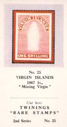 1960 Twinings Tea Rare Stamps (2nd Series) #25 1867 1s., 