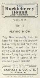 1961 Barratt Huckleberry Hound and Friends #12 Flying High Back