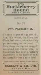 1961 Barratt Huckleberry Hound and Friends #20 It's Warmer In Back