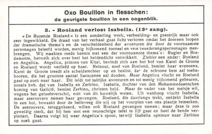 1936 Liebig De razende Roeland van Ludovico Ariosto (Legend of Roland) (Dutch Text) (F1333, S1338) #3 Roeland verlost Isabella Back