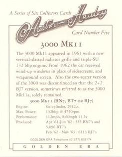 1995 Golden Era Austin Healey #5 3000 MKII Back