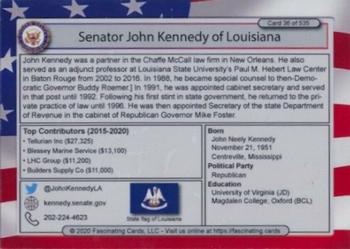 2020 Fascinating Cards United States Congress #36 John Kennedy Back