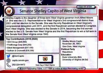 2020 Fascinating Cards United States Congress #95 Shelley Capito Back