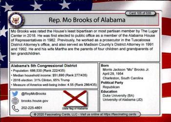 2020 Fascinating Cards United States Congress #105 Mo Brooks Back