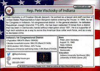 2020 Fascinating Cards United States Congress #251 Pete Visclosky Back